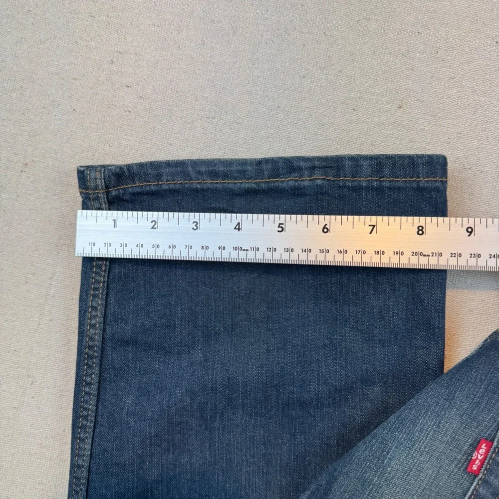 Levis 505 Regular Fit Jeans Mens 34x34 Blue Straight Leg Denim Pants